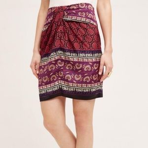 Anthropologie Anna Sui Silk Skirt